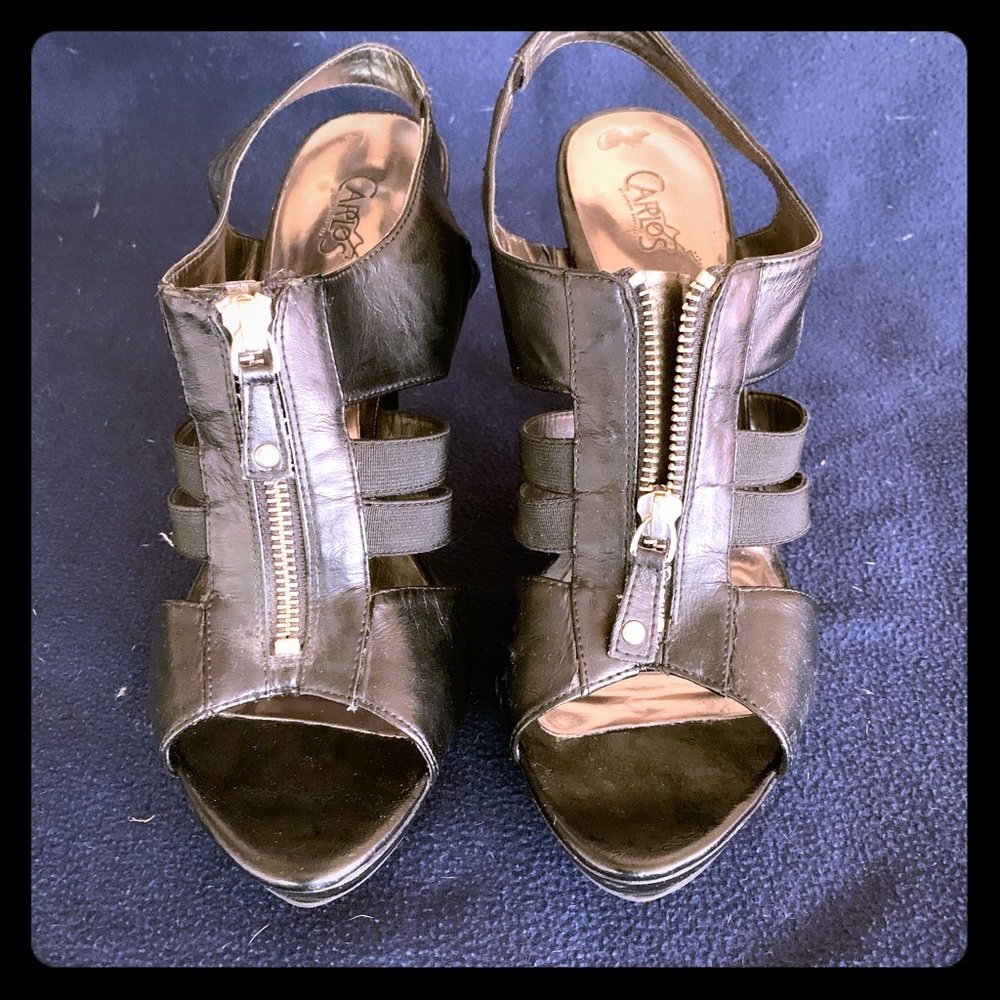 Carlos by Carlos Santana zip front platform shoes